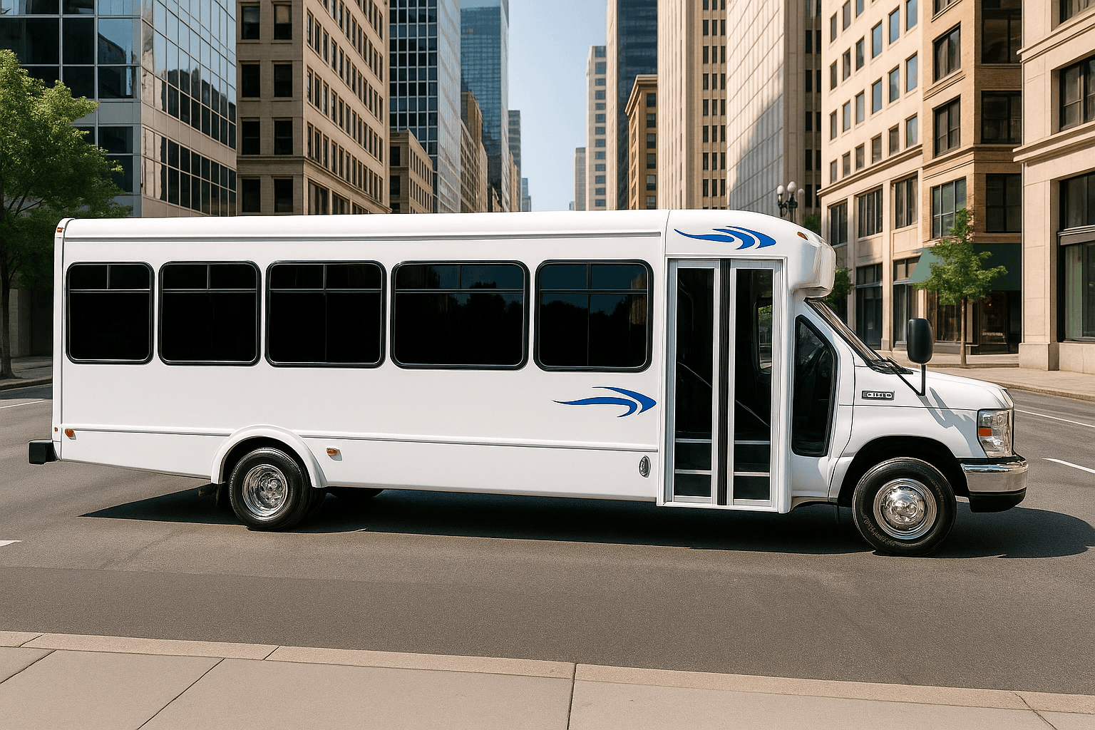 16-Passenger Coach Bus exterior