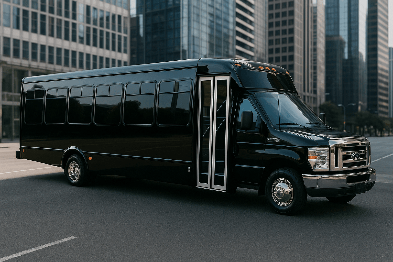 30-Passenger Coach Bus exterior