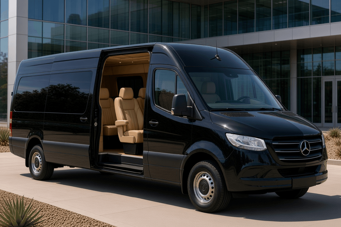 10-passenger executive Sprinter exterior