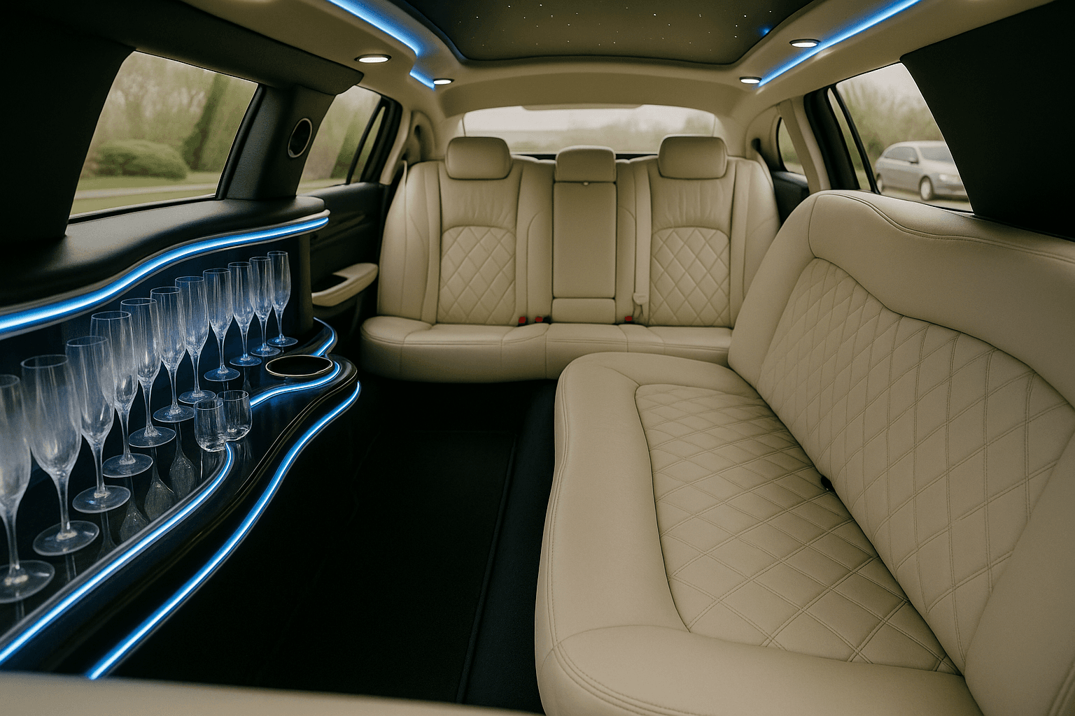 10-passenger Lincoln stretch limousine exterior