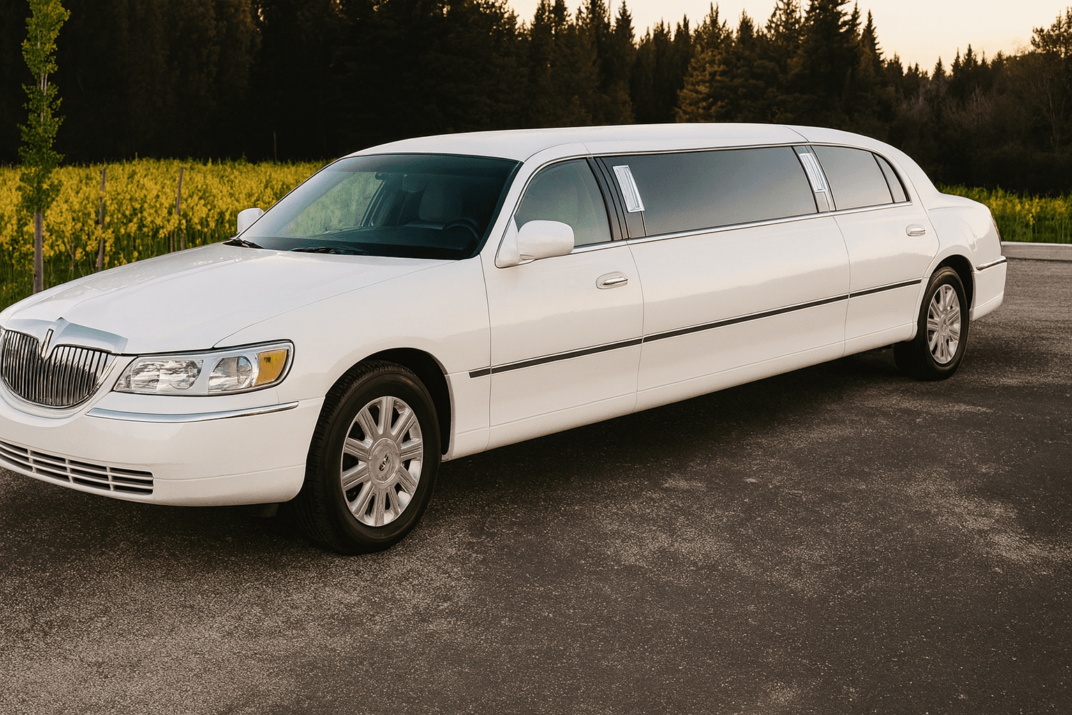 10-Passenger Lincoln Limousine interior view