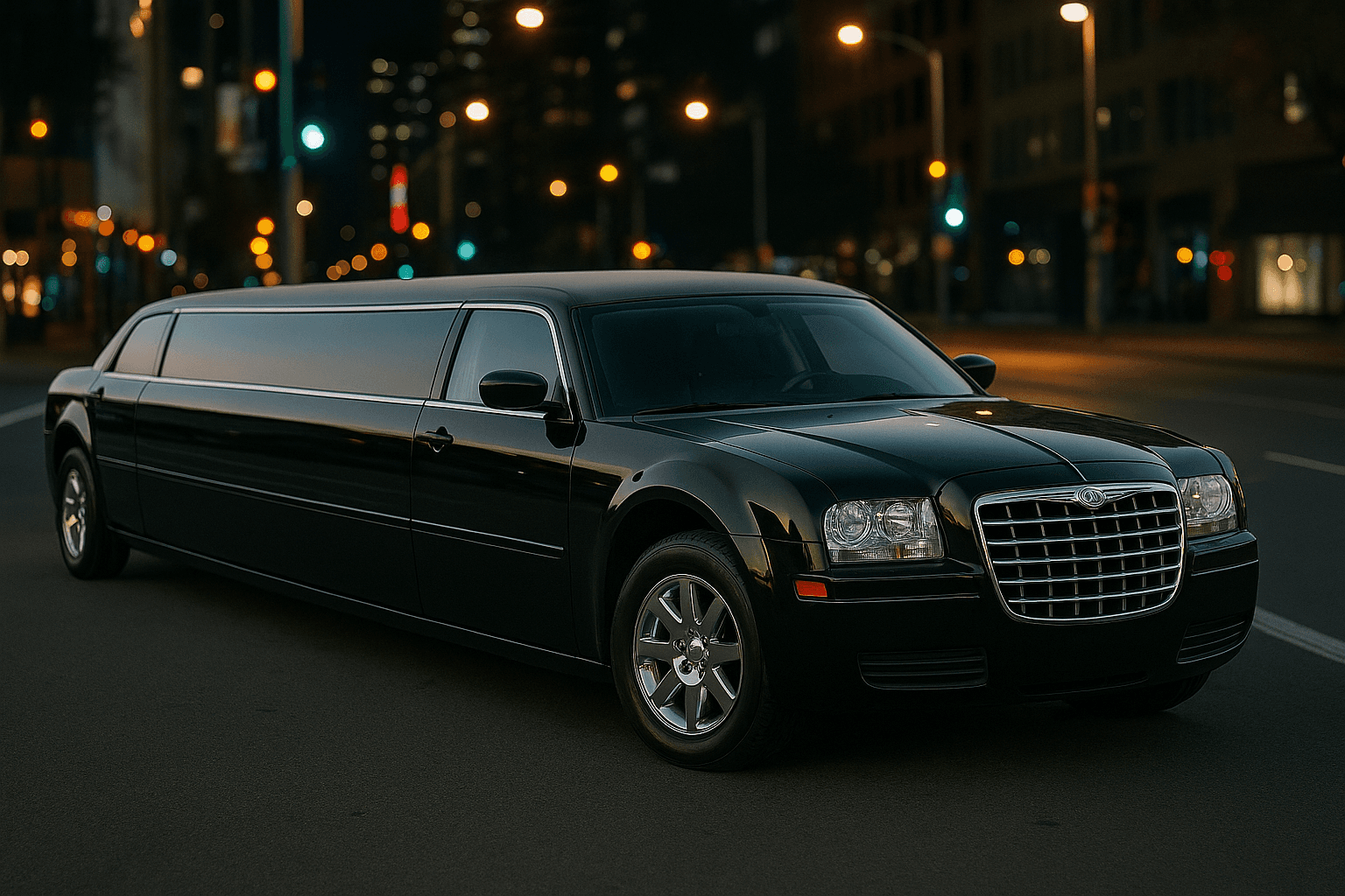 12-passenger stretch limousine exterior