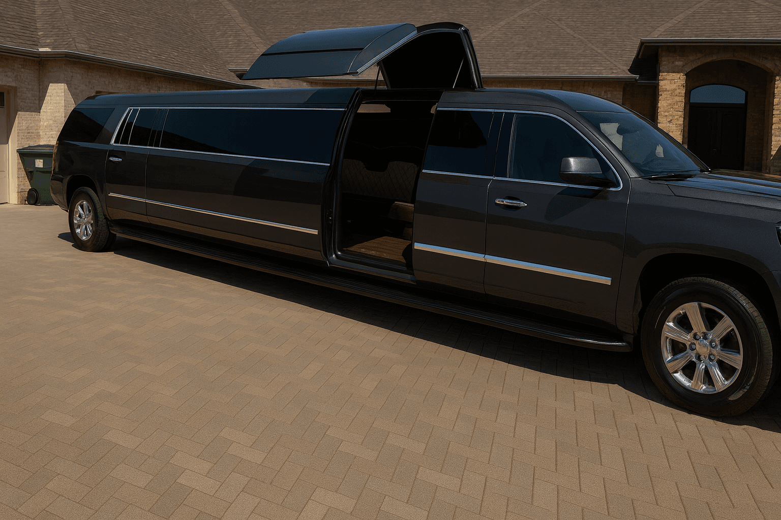18-Passenger Stretch Limousine exterior available for rent in Phoenix
