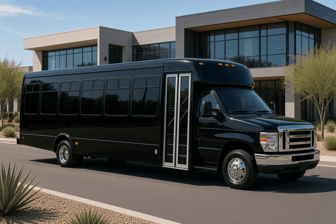 30-Passenger Coach Bus exterior