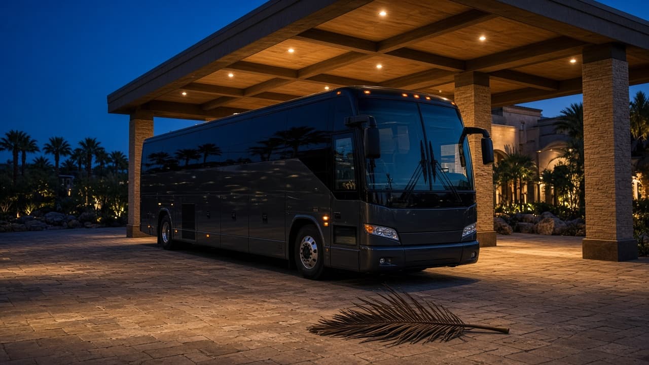 40-passenger coach bus for full-team moves between downtown Phoenix hotels and the Convention Center