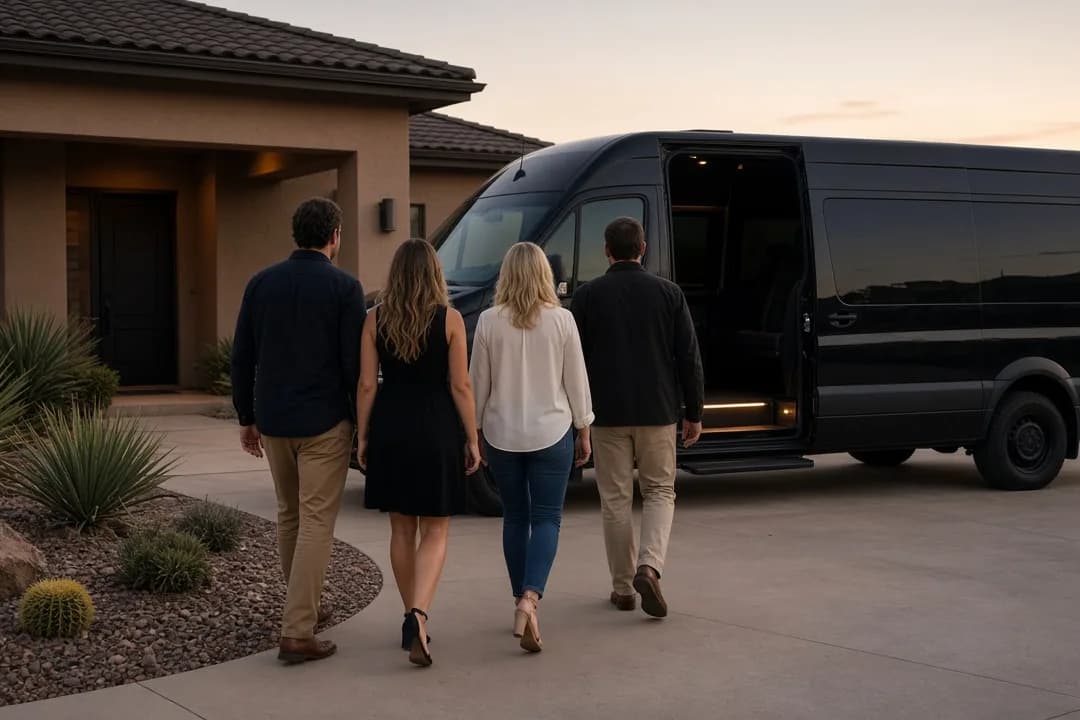 Anthem, Arizona parks and master-planned neighborhood streets with Daisy Mountain behind them